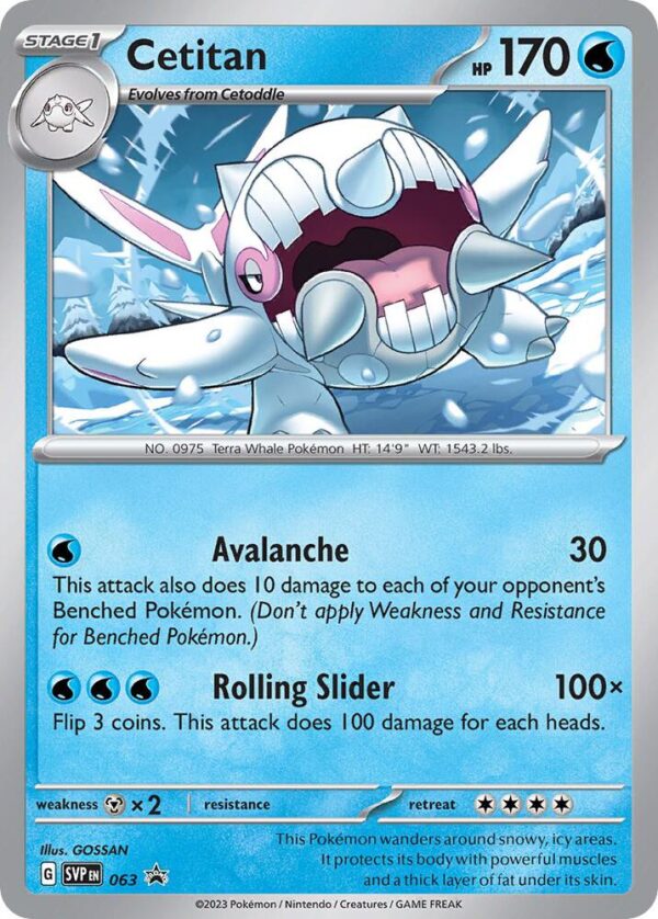 Cetitan 063 Holofoil SV: Scarlet & Violet Promo Cards Cetitan 063 Holofoil SV: Scarlet & Violet Promo Cards