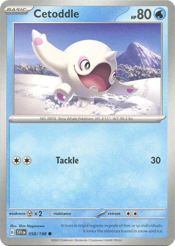 Cetoddle 058/198 Reverse Holofoil SV01: Scarlet & Violet Base Set