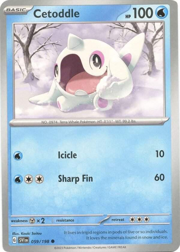 Cetoddle 059/198 Normal SV01: Scarlet & Violet Base Set