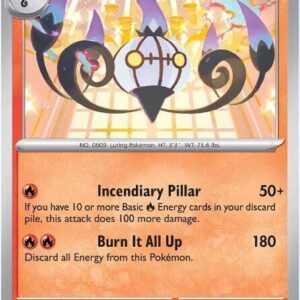 Chandelure 018/086 Reverse Holofoil SV: White Flare Chandelure 018/086 Reverse Holofoil SV: White Flare