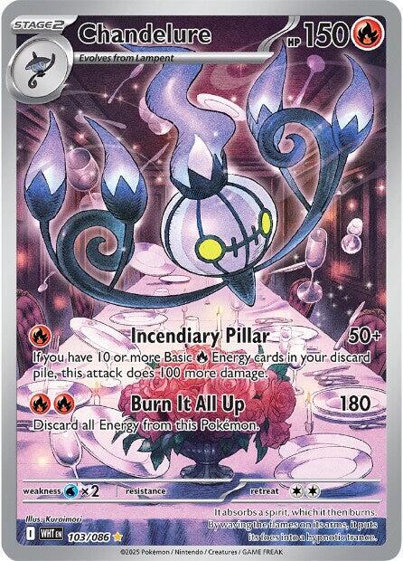Chandelure 103/086 Holofoil SV: White Flare