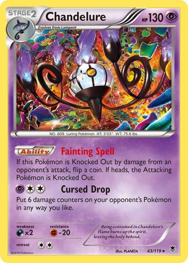 Chandelure 43/119 Holofoil XY – Phantom Forces