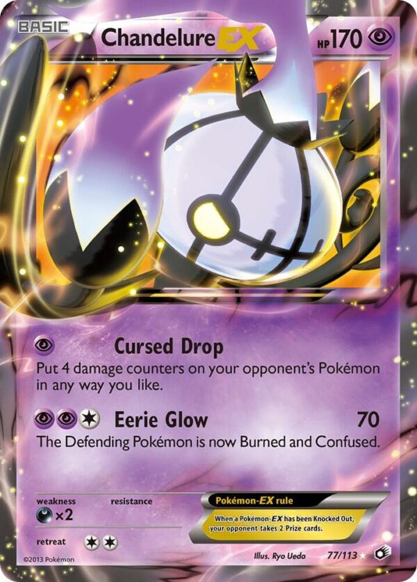 Chandelure EX 77/113 Holofoil Legendary Treasures Chandelure EX 77/113 Holofoil Legendary Treasures