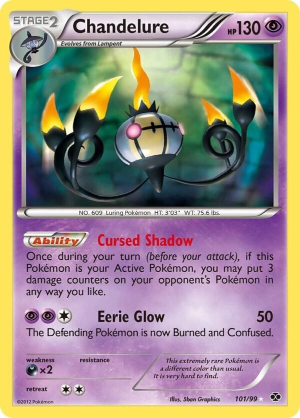 Chandelure (Secret) 101/99 Holofoil Next Destinies Chandelure (Secret) 101/99 Holofoil Next Destinies