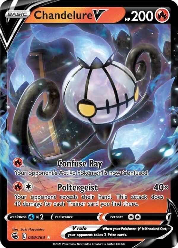 Chandelure V 039/264 Holofoil SWSH08: Fusion Strike