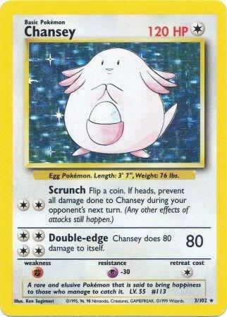 Chansey 003/102 Holofoil Base Set Chansey 003/102 Holofoil Base Set