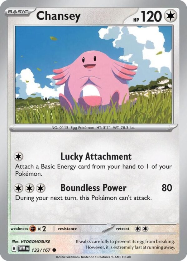 Chansey 133/167 Normal SV06: Twilight Masquerade Chansey 133/167 Normal SV06: Twilight Masquerade