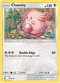 Chansey | 46/68 | Normal | Hidden Fates