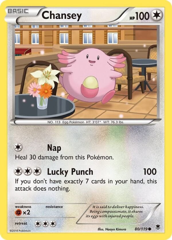 Chansey 80/119 Normal XY – Phantom Forces Chansey 80/119 Normal XY – Phantom Forces