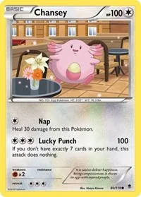 Chansey | 80/119 | Reverse Holofoil | XY - Phantom Forces