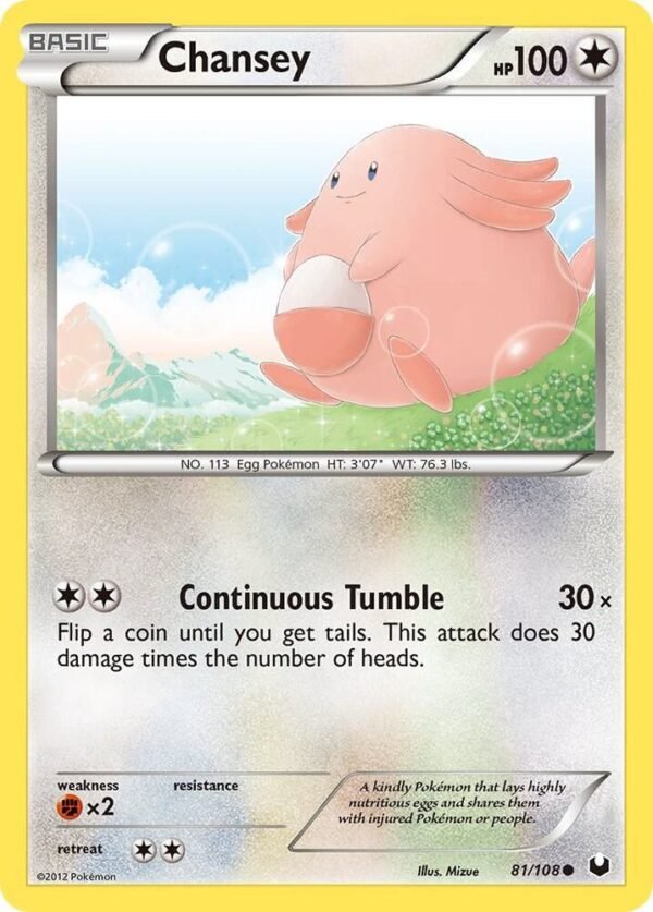 Chansey (81) 81/108 Reverse Holofoil Dark Explorers Chansey (81) 81/108 Reverse Holofoil Dark Explorers