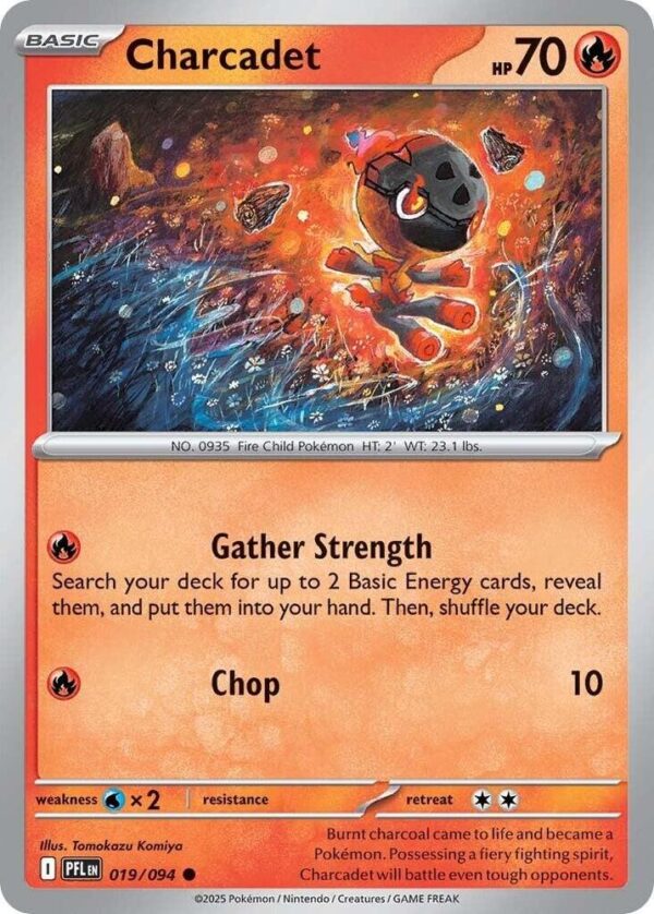 Charcadet 019/094 Reverse Holofoil ME02: Phantasmal Flames Charcadet 019/094 Reverse Holofoil ME02: Phantasmal Flames