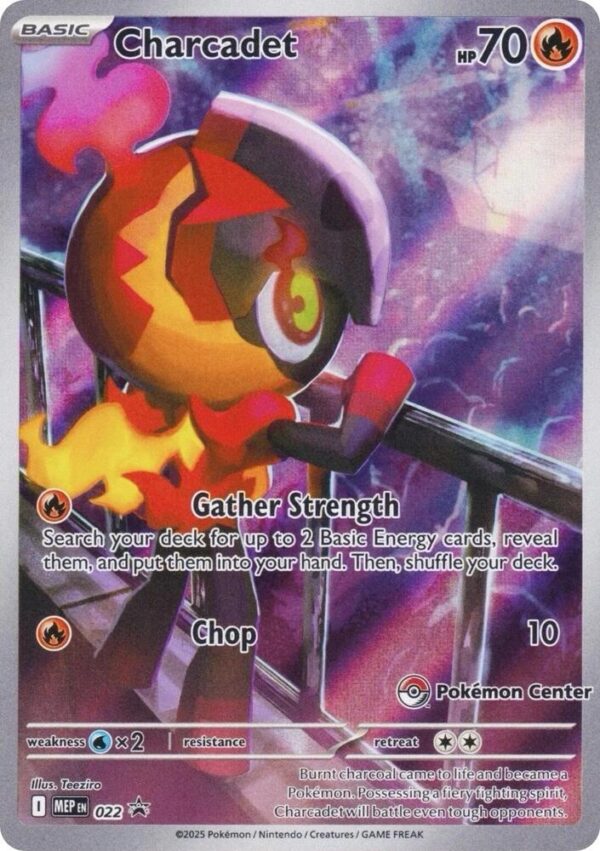 Charcadet 022 (Pokemon Center Exclusive) Holofoil ME: Mega Evolution Promo Charcadet 022 (Pokemon Center Exclusive) Holofoil ME: Mega Evolution Promo