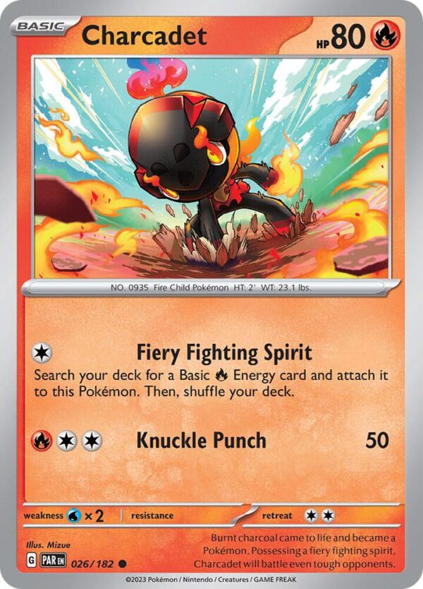 Charcadet 026/182 Reverse Holofoil SV04: Paradox Rift