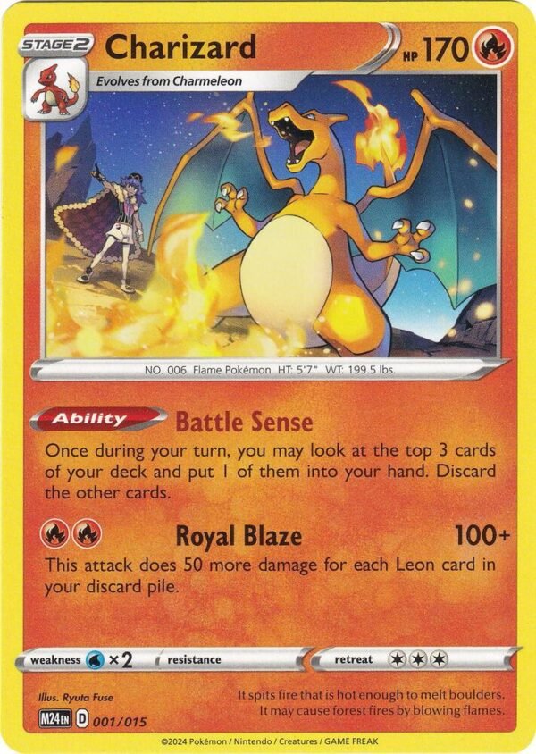 Charizard 001/015 Normal McDonald’s Promos 2024 Charizard 001/015 Normal McDonald’s Promos 2024