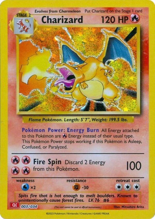 Charizard 003/034 Holofoil Trading Card Game Classic Charizard 003/034 Holofoil Trading Card Game Classic