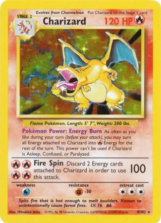 Charizard 004/102 Holofoil Base Set