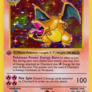 Charizard 004/102 Unlimited Holofoil Base Set (Shadowless)