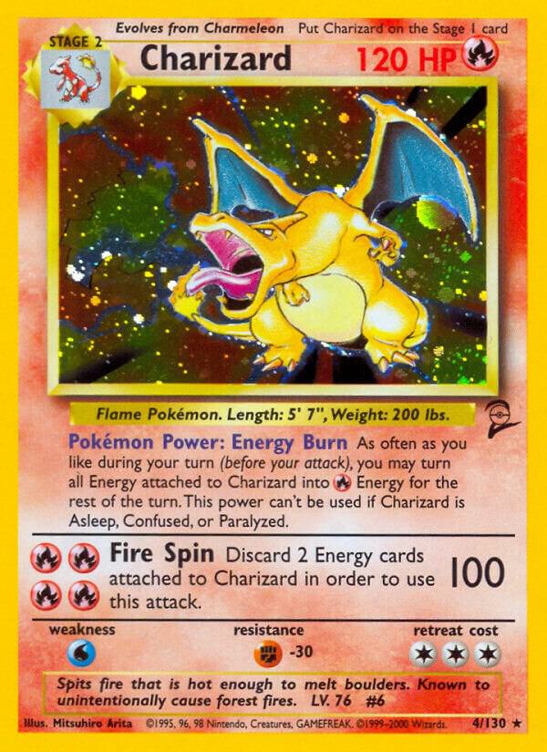 Charizard 004/130 Holofoil Base Set 2
