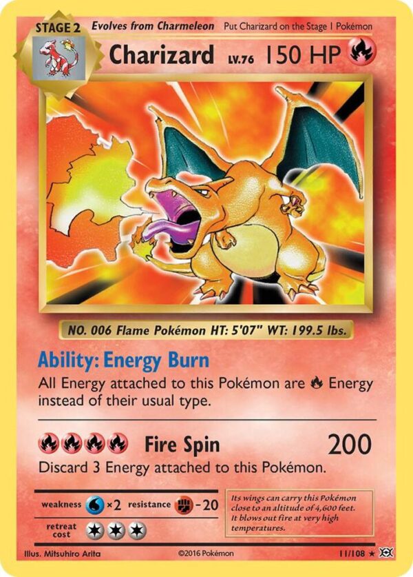 Charizard 11/108 Holofoil XY – Evolutions