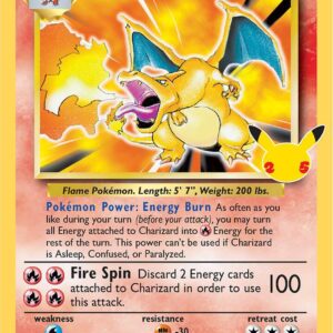 Charizard 4/102 Holofoil Celebrations: Classic Collection Charizard 4/102 Holofoil Celebrations: Classic Collection
