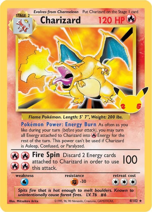 Charizard 4/102 Holofoil Celebrations: Classic Collection