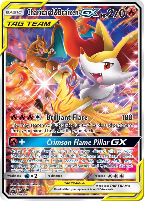 Charizard & Braixen GX SM230 Holofoil SM Promos Charizard & Braixen GX SM230 Holofoil SM Promos