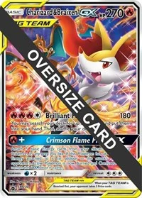 Charizard & Braixen GX | SM230 (SM Black Star Promo) | Holofoil | Jumbo Cards