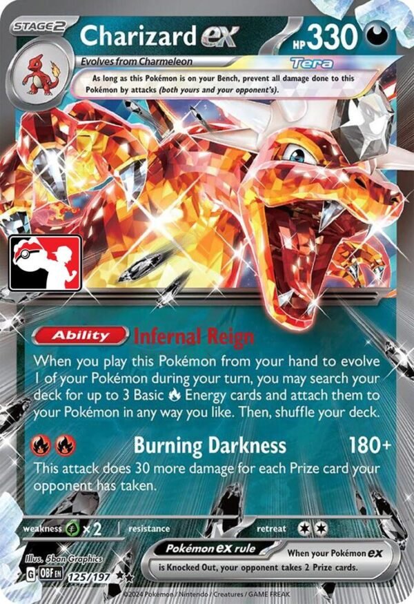 Charizard ex 125/197 Holofoil Prize Pack Series Cards Charizard ex 125/197 Holofoil Prize Pack Series Cards