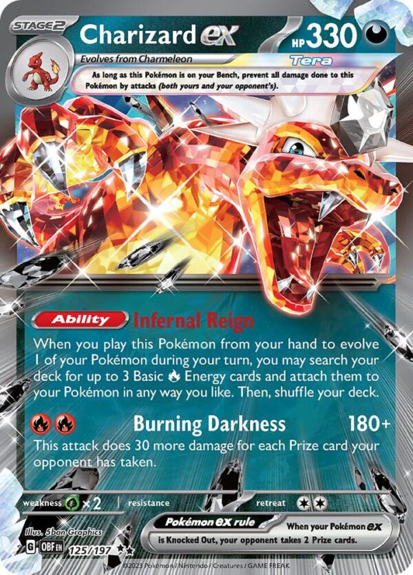 Charizard ex 125/197 Holofoil SV03: Obsidian Flames