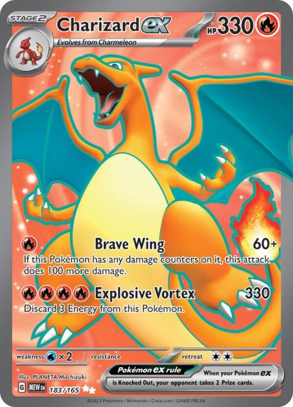 Charizard ex 183/165 Holofoil SV: Scarlet & Violet 151 Charizard ex 183/165 Holofoil SV: Scarlet & Violet 151