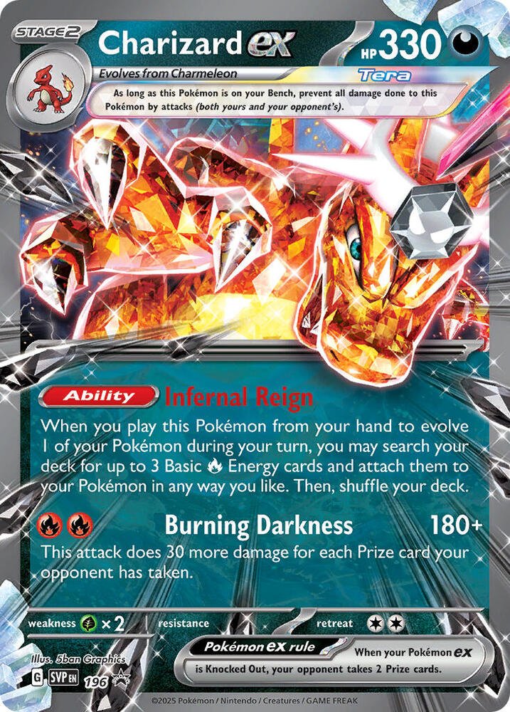 Charizard ex -196 Holofoil SV: Scarlet & Violet Promo Cards