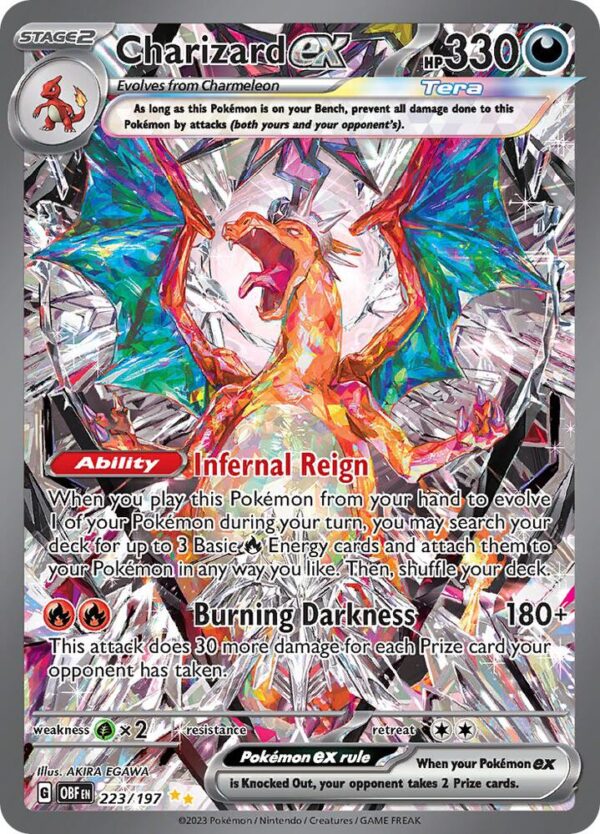 Charizard ex 223/197 Holofoil SV03: Obsidian Flames Charizard ex 223/197 Holofoil SV03: Obsidian Flames