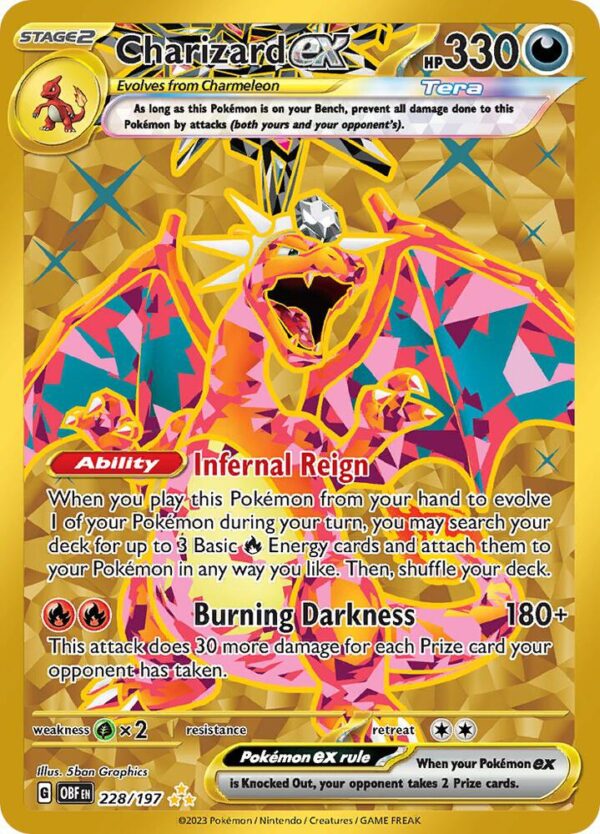 Charizard ex 228/197 Holofoil SV03: Obsidian Flames