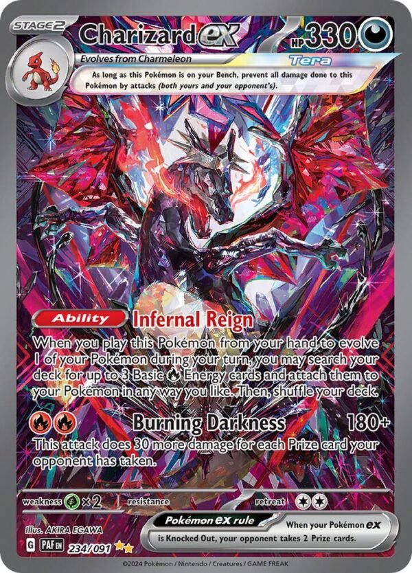 Charizard ex 234/091 Holofoil SV: Paldean Fates Charizard ex 234/091 Holofoil SV: Paldean Fates