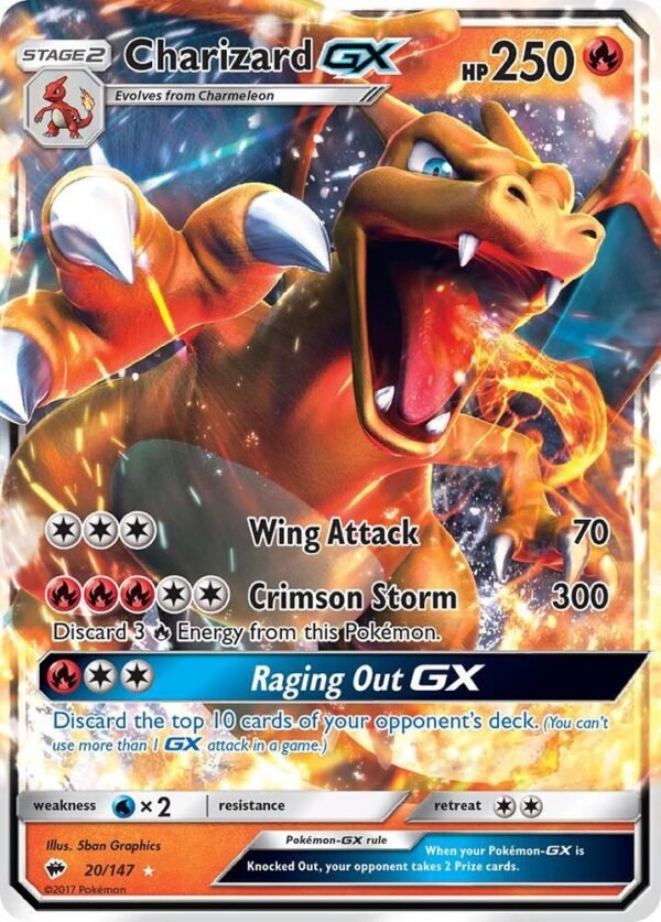 Charizard GX 20/147 Holofoil SM – Burning Shadows Charizard GX 20/147 Holofoil SM – Burning Shadows