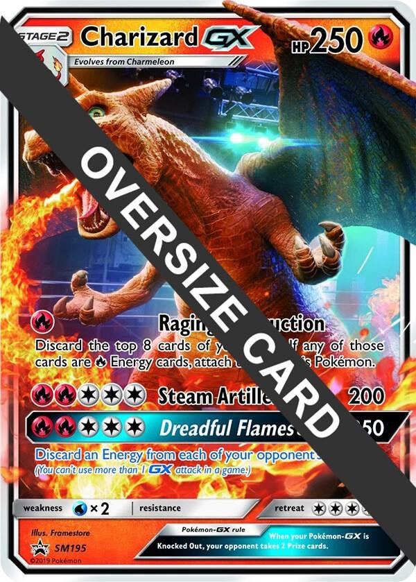 Charizard GX SM195 (SM Black Star Promo) Holofoil Jumbo Cards Charizard GX SM195 (SM Black Star Promo) Holofoil Jumbo Cards
