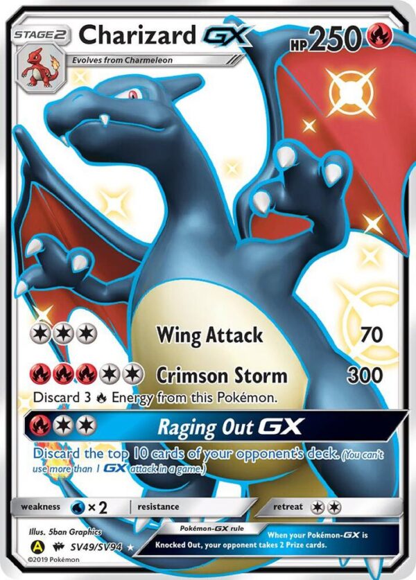 Charizard GX SV49/SV94 Holofoil Hidden Fates: Shiny Vault
