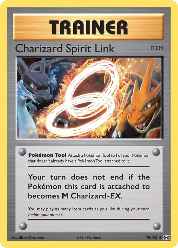 Charizard Spirit Link 75/108 Reverse Holofoil XY – Evolutions Charizard Spirit Link 75/108 Reverse Holofoil XY – Evolutions
