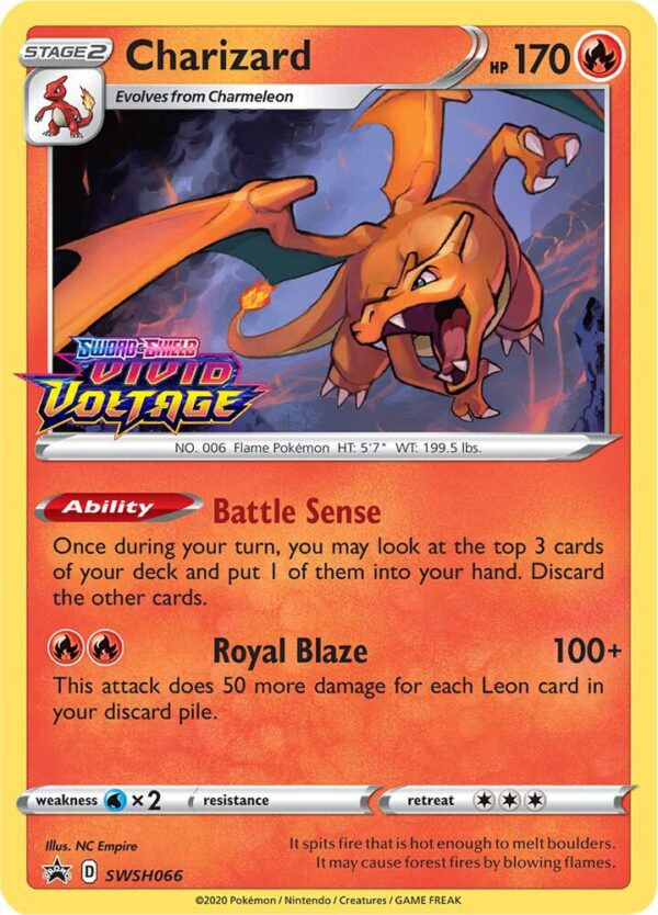 Charizard SWSH066 (Prerelease) Holofoil SWSH: Sword & Shield Promo Cards