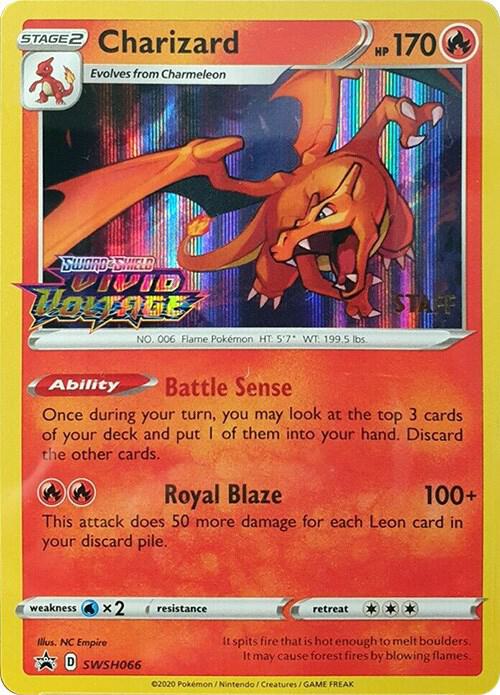 Charizard SWSH066 (Prerelease) [Staff] Holofoil SWSH: Sword & Shield Promo Cards