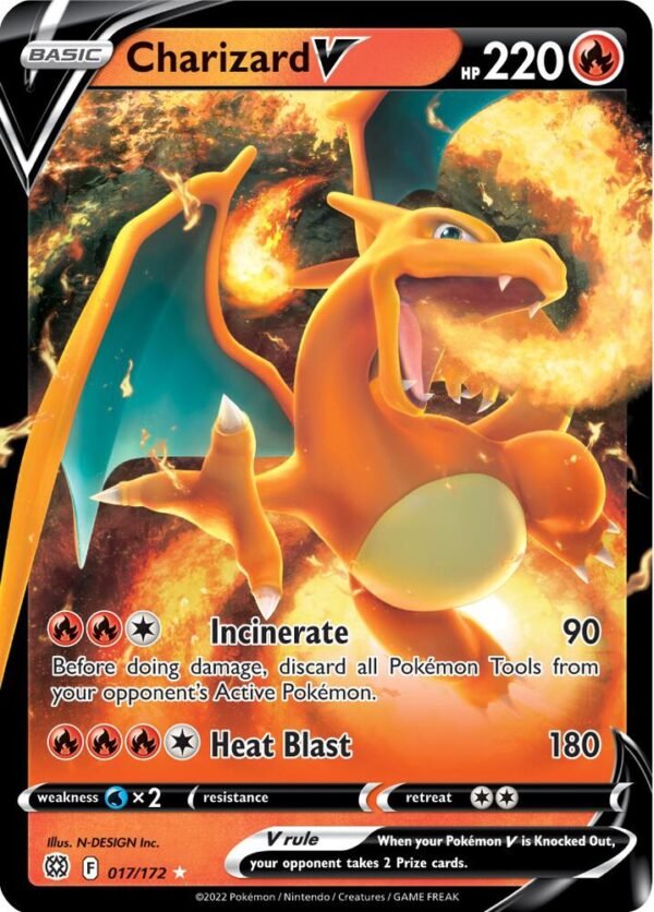 Charizard V 017/172 Holofoil SWSH09: Brilliant Stars Charizard V 017/172 Holofoil SWSH09: Brilliant Stars
