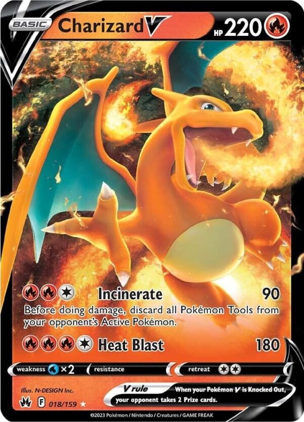 Charizard V 018/159 Holofoil Crown Zenith Charizard V 018/159 Holofoil Crown Zenith
