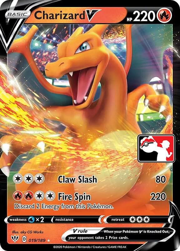 Charizard V (Prize Pack Series 1) 019/189 Holofoil Prize Pack Series Cards