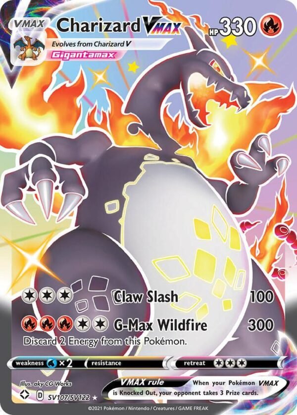 Charizard VMAX SV107/SV122 Holofoil Shining Fates: Shiny Vault Charizard VMAX SV107/SV122 Holofoil Shining Fates: Shiny Vault