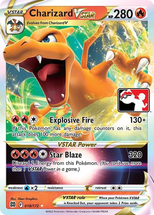 Charizard VSTAR 018/172 Holofoil Prize Pack Series Cards Charizard VSTAR 018/172 Holofoil Prize Pack Series Cards