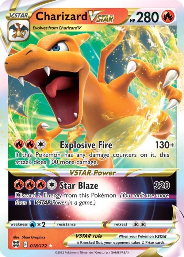 Charizard VSTAR 018/172 Holofoil SWSH09: Brilliant Stars Charizard VSTAR 018/172 Holofoil SWSH09: Brilliant Stars