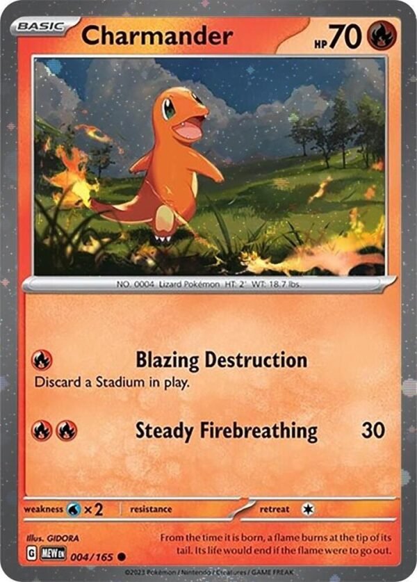 Charmander 004/165 (Cosmos Holo) Holofoil Miscellaneous Cards & Products