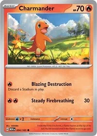 Charmander | 004/165 | Normal | SV: Scarlet & Violet 151