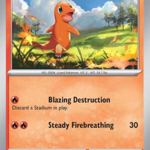 Charmander 007/091 Reverse Holofoil SV: Paldean Fates